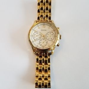 GUESS Goldtone Multifunction Watch